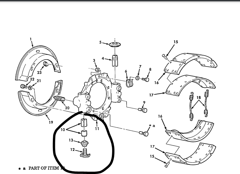 FMTV LMTV MERITOR PAWL BRAKE ASSEMBLY A3280V8186 A-3280-V-8186