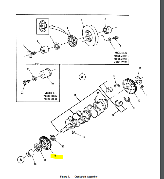 5125958 GEAR (1.5:1 RATIO, 86 TEETH) 2AE688 USA OEM DETROIT DISEL