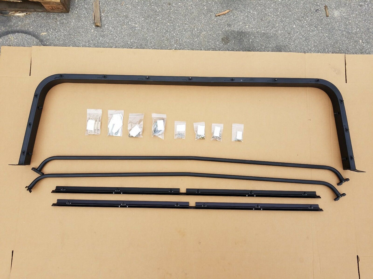 NEW HMMWV 4 Man Soft Top KIT BLACK Humvee M998 4 Doors, C-Pillar, Bows, Rails
