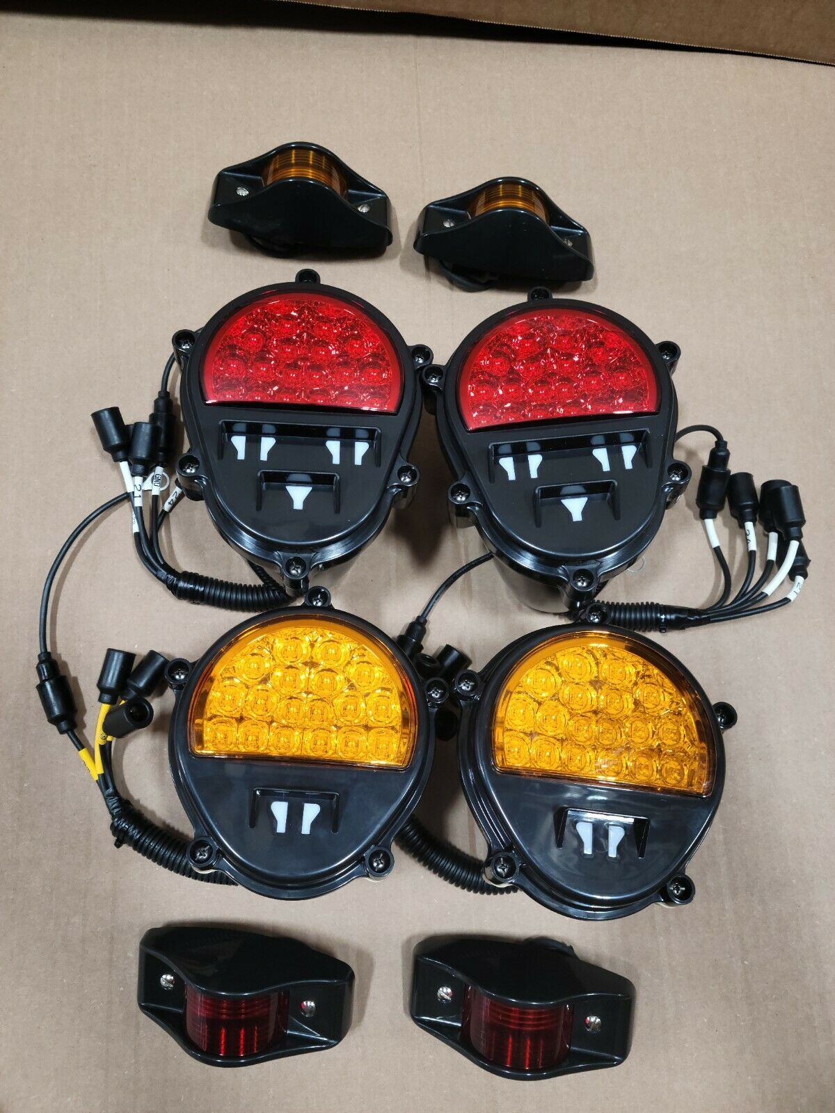 M35 M939 LMTV FMTV Black LED CONVERSION KIT HMMWV M998 Humvee Red, Amber, Side Marker Led Light