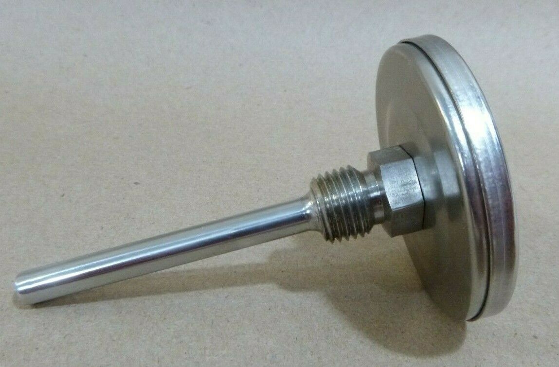 trend instruments 2" dial 0-300°f bimetal thermometer, 1/4" npt, 2-1/2" stem P13638-091