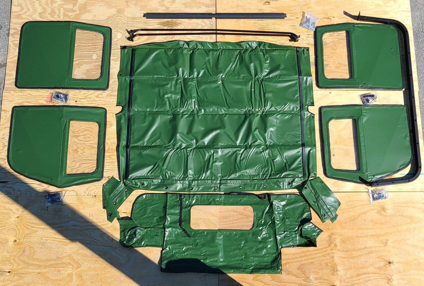 HMMWV 4 MAN SOFT TOP Selection, Doors, Roof, Curtain Etc BLACK GREEN