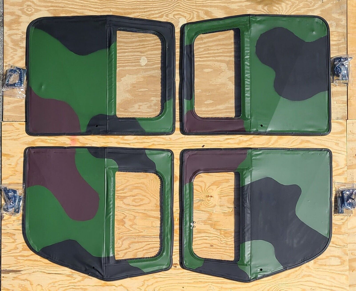 NEW HMMWV 4 Man Soft Top KIT CAMO Humvee M998 4 Doors, C-Pillar, Bows, Rails, Roof M1123