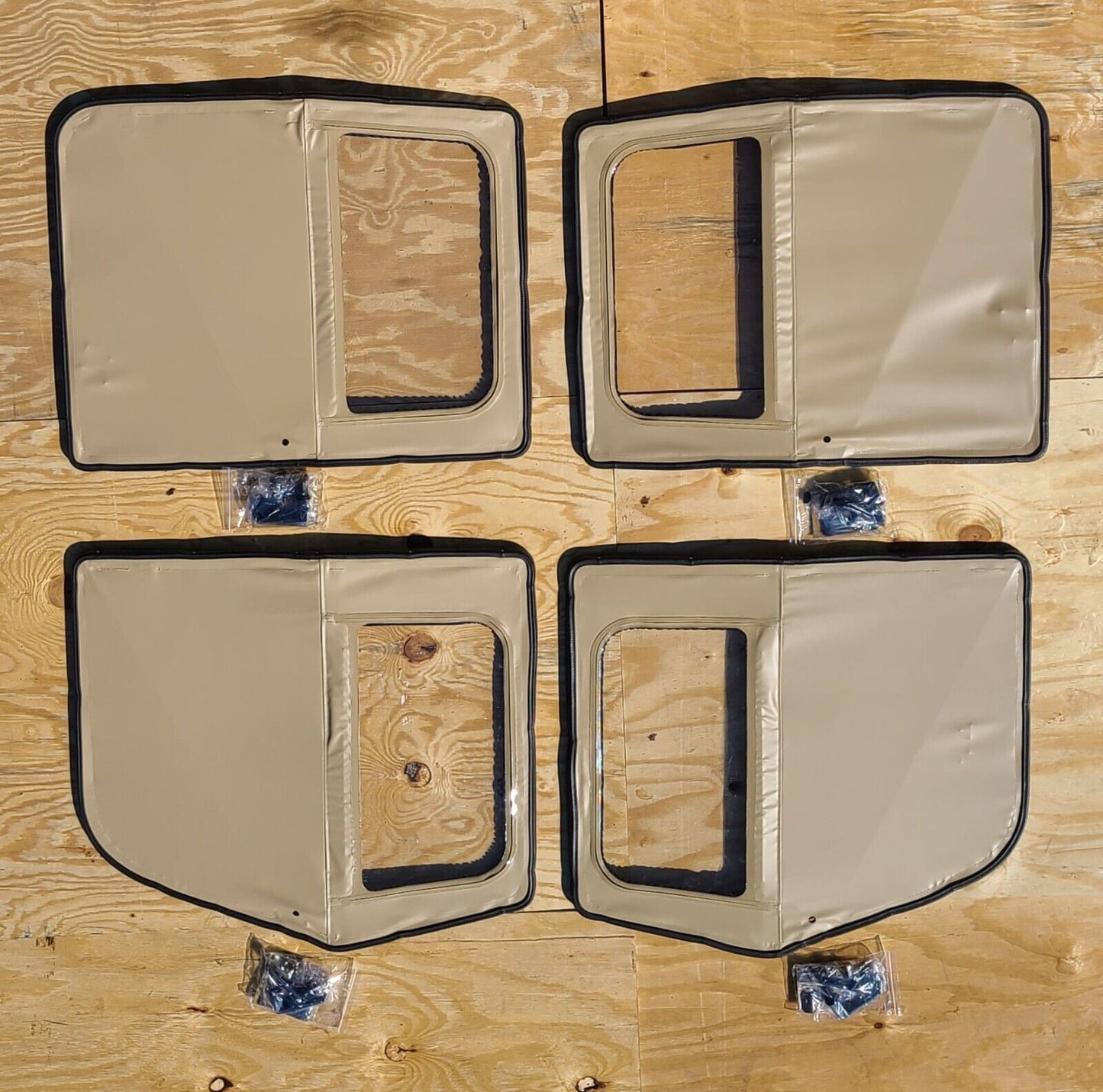 NEW HMMWV 4 Man Soft Top KIT TAN Humvee M998 4 Doors, C-Pillar, Bows, Rails, Roof M1123