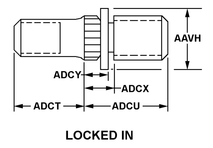 M172A1 M172 STUD WHEEL RH *OVERHAULED* 8738089-1 5307-00-075-7185