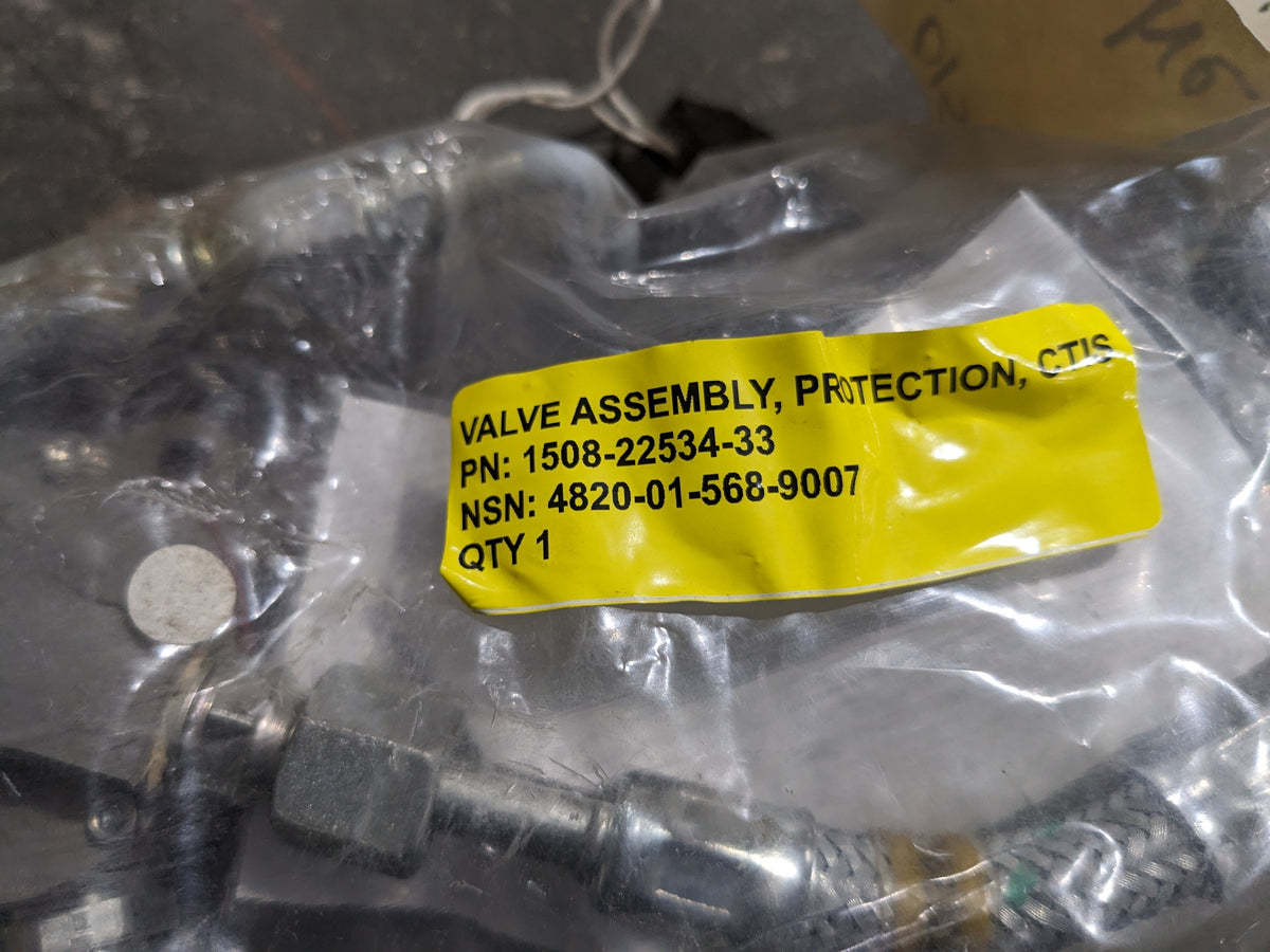 Critical Solutions International 1508-22534-33 Valve Assembly - NSN 4820-01-568-9007 - inventory label