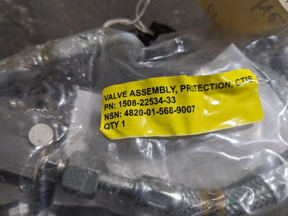 Critical Solutions International 1508-22534-33 Valve Assembly - NSN 4820-01-568-9007 - inventory label