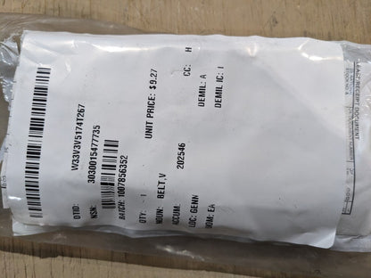 Isuzu Diesel of North America 897224-9991 V-Belt - NSN 3030-01-547-7735 - inventory label