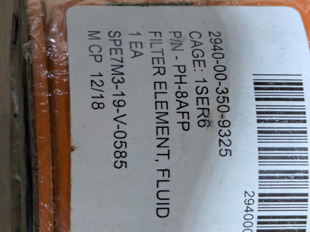 WIX 51452 Filter Element, Fluid - NSN 2940-00-350-9325 - inventory label