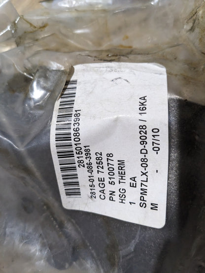 Rolls-Royce Solutions America Inc 5100778 Engine Thermostat Housing - NSN 2815-01-086-3981 - inventory label