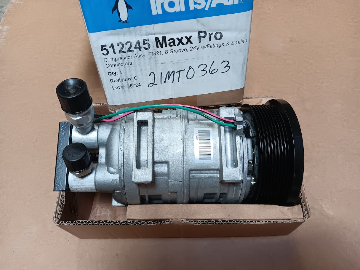 MRAP MaxxPro A/C Compressor NSN 4130-01-555-5459 P/N 512245 TM21 24V