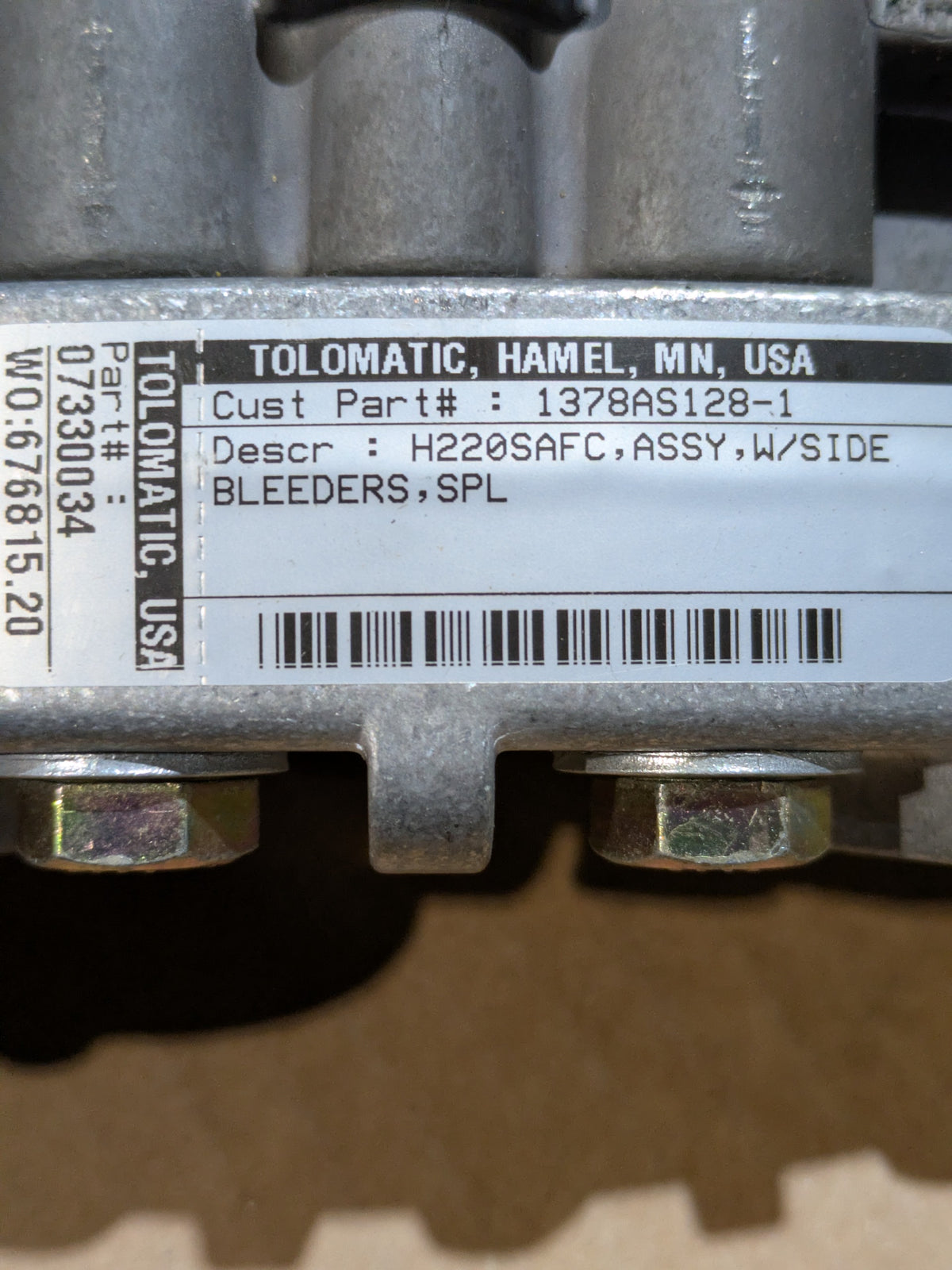 DEVAL LIFE CYCLE SUPPORT LLC 1378AS128-1 Disc Brake Caliper - NSN 2530-01-374-6503 - photo 2