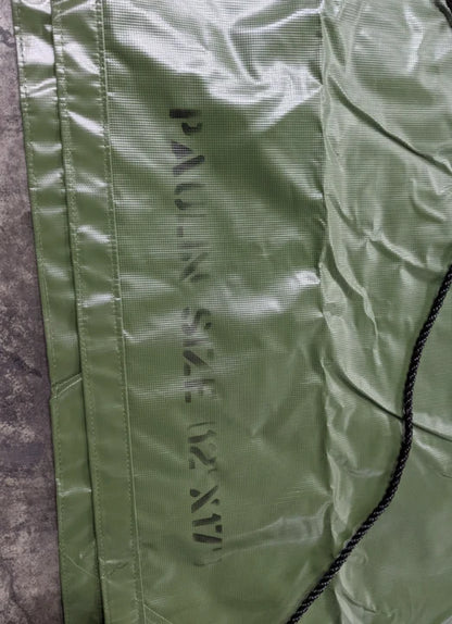 Military Green 12' x 17' Vehicle Tarpaulin Tarp – 10936264 – NSN 2540-00-587-2532