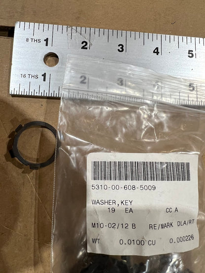 AIRCRAFT PHANTOM F-4  7269035 Steel Black Key Washer NSN 5310-00-608-5009 OEM New — photo 2