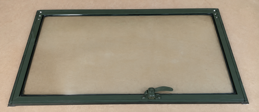 New M939A2 RH Windshield Assembly w/ Glass, Seal &amp; Latch | 12277069-2 | NSN 2510-01-130-7944