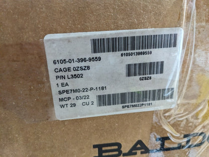 ABB Motors & Mechanical Inc L3502 Motor, Alternating Current - NSN 6105-01-396-9559 - inventory label