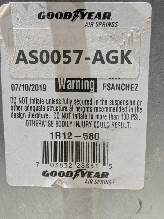 Stemco Inc 1R12-580 Air Spring, Vehicular - NSN 2510-01-672-6313 - photo 1