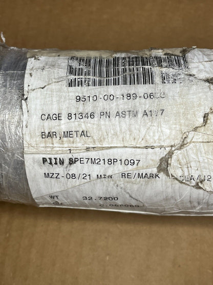 NOS METAL BAR FOR F-22 RAPTOR / F-35 AIRCRAFT ASTM A167 9510-00-189-0603