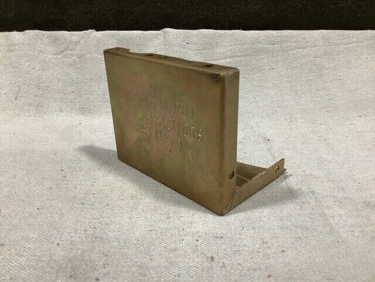 M60A1 & M48A5 M-88 SERIES VEHICLE JUNCTION COVER PLATE 8745464 2590-01-218-2107