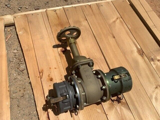 GENUINE MARINE CORPS 77C5208A0037 664F4 BRASS GATE VALVE 4" 4820-00-075-2404