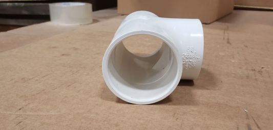 Lot of 20 2" inch T Cross PVC pipe (Partially threaded)