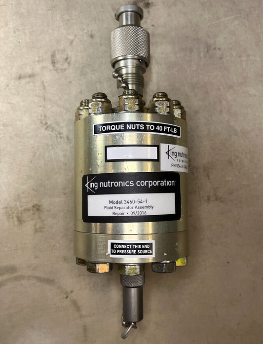 KING NUTRONICS 534-2 TORQUE NUTS FMALE FLUID SEPARATOR FILTER 4330-00-415-9277