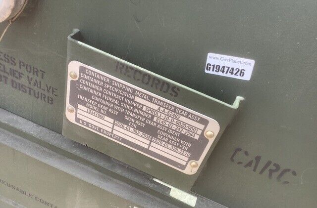 GENUINE OSHKOSH 57K3049 2HP722 TRANSFER CASE W/SHIPPING CONTAINER FITS M1070 HET