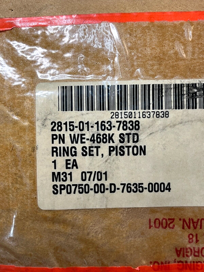 HMMWV CUCV TRACTOR PISTON RING SET 15537018 WE-468K STD. 2815-01-163-7838