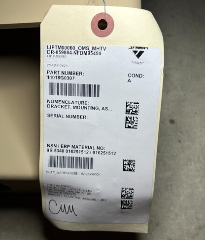 MILITARY MRAP-COUGAR CAT1 A1 MOUNTING BRACKET ASSY 11018G0307 5340-01-625-1512