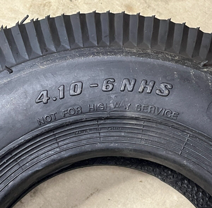 GENUINE CARLISLE SAWTOOTH RIB (NHS) 4.10-6 4 PLY YARD - LAWN TIRE 5190361
