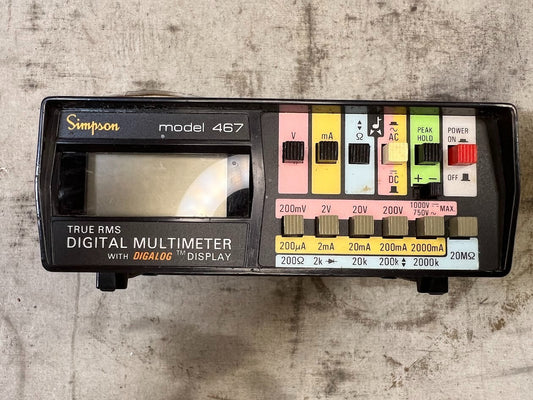 True Rms Digital Multimeter Without Case Leads