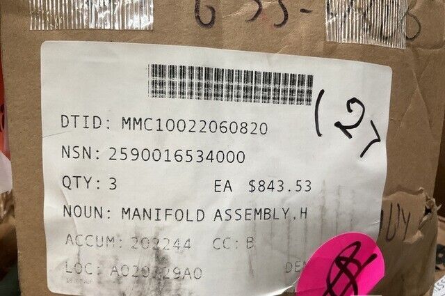 FIRE FIGHTING TRUCK P19 HYDRAULIC CONTROL ASSEMBLY PEA-A9522-01 3040-01-653-4000