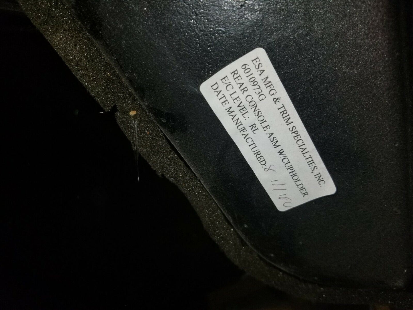 Hummer H1 Humvee Rear Console Deluxe 6010973G Rare W/ Cupholder 6.5L 1997-2003