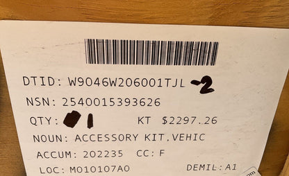 MILITARY STANDARD CAMMO-LMTV/LMTVT  SOFT TOP COVER KIT 57K4846 2540-01-539-3626