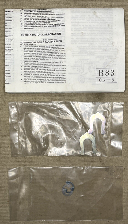 GENUINE OEM TOYOTA REAR BRAKE SHOE KIT LN508-FF 04495-35230 04495-26050 USA