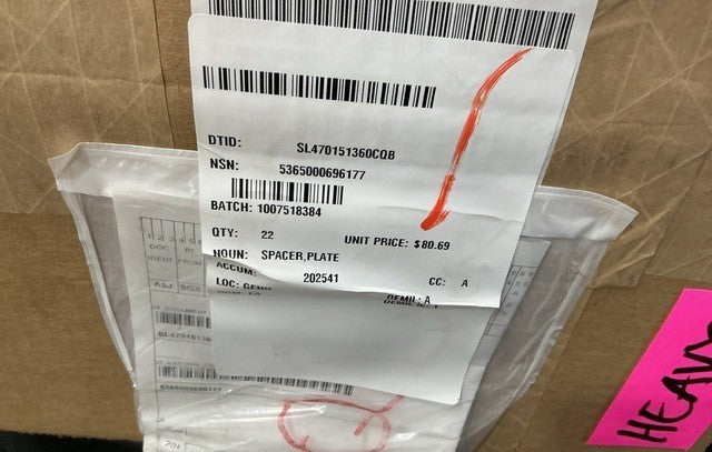Plate Spacer M60A1 NSN 5365-00-069-6177 - photo 3