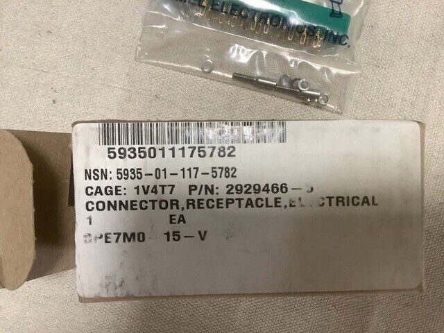 ARMEL 2929466-5 ELECTRICAL RECEPTACLE CONNECTOR PRINTED WIRE 37 PIN ASSEMBLIES