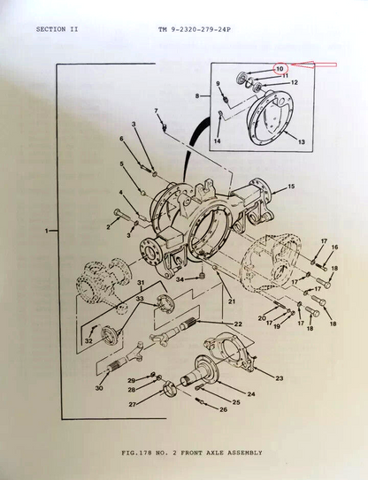 HEMTT M977, M978, M983 DANA 113515 INPUT OUTPUT OIL SEAL 2AT616 5330-01-156-3759