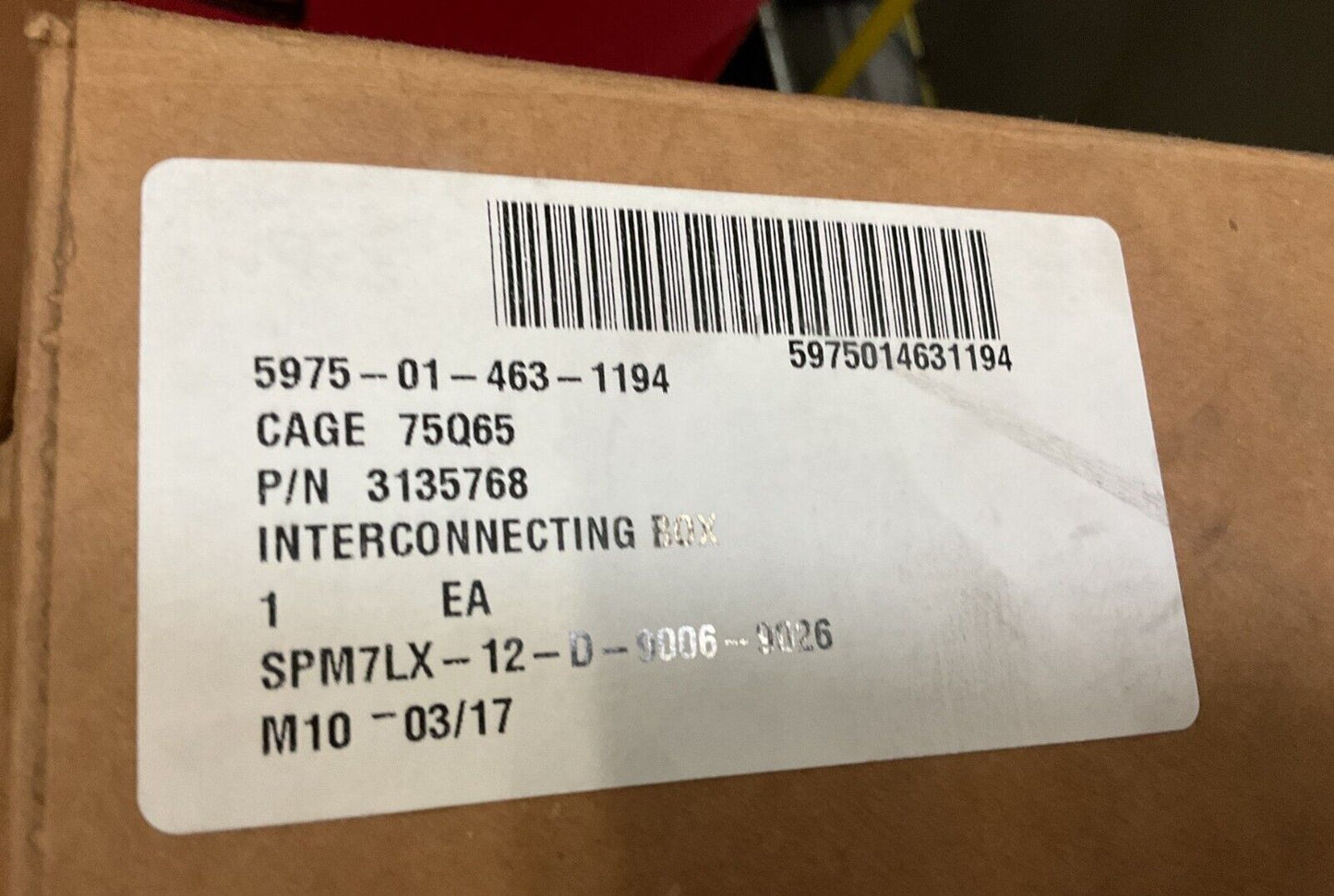 MILITARY PLS CONTROL BOX-CONTAINER HANDLING UNIT 3135768 5975-01-463-1194