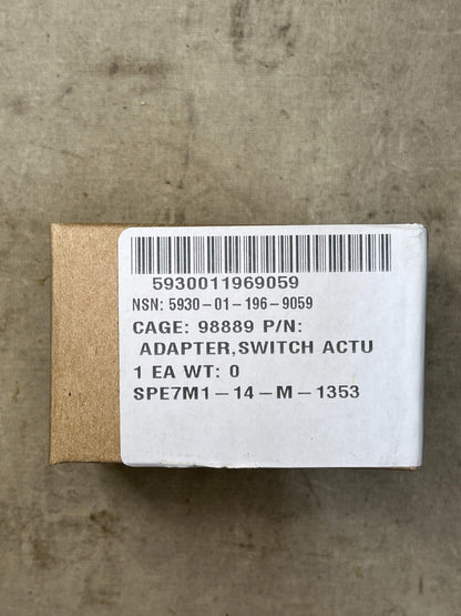 AIRCRAFT B-1B, A-10 1251154-2 SWITCH ACTUATOR ADAPTER 5930-01-196-9059 NOS