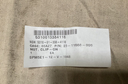 M915, M-916A1 Daimler Trucks 23-11668-000 Clip-On Nut 5310-01-338-4116 pack of 8