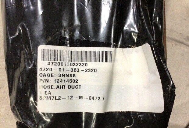 GENUINE LMTV M1078 M1088 TURBO INTAKE AIR DUCT HOSE 12414502 4720-01-363-2320