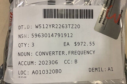 PREHEAT FREQUENCY CONVERTER 96-9355 REV D FOR MEP-952B 5KW APU 5963-01-479-1912