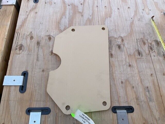 GENUINE MRAP-COUGAR 3845281 OSHKOSH PLATE,HOSE ACCESS COVER 5340-01-580-1133