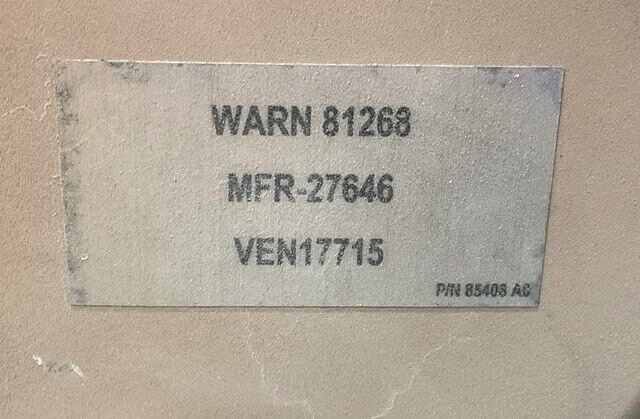 MILITARY MRAP WARN 80418 HEAVY DUTY HOIST ASSEMBLY 2510-01-576-0908 NOS