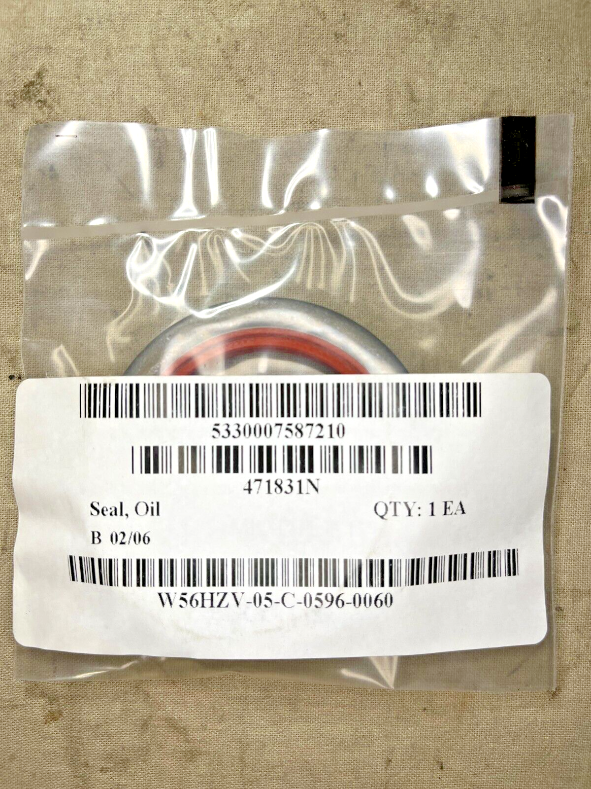 M-113A1, M-113A2, M-113A3 471831N PLAIN ENCASED SEAL 10946818 5330-00-758-7210