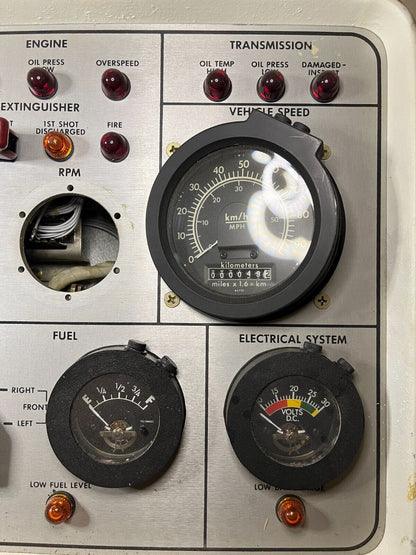 M1A1 ARMORED TANK VEHICULAR OPERATION PANEL 12325428 2510-01-179-7523 NOS