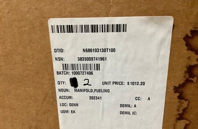 NEW USGI MILITARY MIL-M-82002 FUELING MANIFOLD 3835-00-974-1961 USA