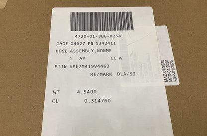 Hose Assy 1342411 NSN 4720-01-386-8254 - photo 4