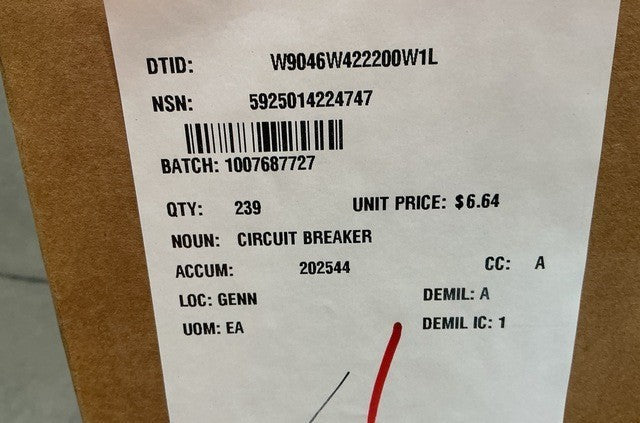 Circuit Breaker 19320-04M NSN 5925-01-422-4747 - photo 5